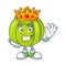 King green pumpkin on the cartoon character