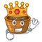 King gulab jamun sprinkled with sugar mascot