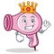 King hair dryer character vector