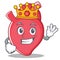 King heart character cartoon style