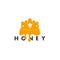 King honey melting liquid design symbol decoration vector