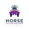 King horse head logo design