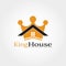 King House logo design template, illustration element -vector