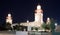 King Hussein Bin Talal mosque in Amman (at night), Jordan