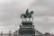 King Johann horse rider statue, John of Saxony Monument in Dresden, Germany