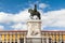 King Jose statue at Commerce square - Praca do commercio in Lisbon - Portugal