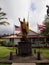 King Kamehameha Statue in historic town Kapaau