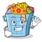 King laundry basket character cartoon