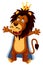 King lion cartoon