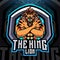 The king lions esport mascot logo