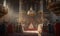 The king looked regal sitting on ornate royal throne Creating using generative AI tools