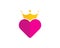 King Love Icon Logo Design Element