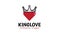 King Love Logo Design Illustration