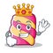 King marshmallow character cartoon style