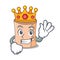 King medical gauze mascot cartoon