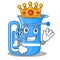 King miniature tuba in the shape cartoon