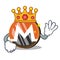 King Monero coin character cartoon