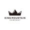 King mountain logo design concept