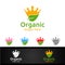 King Natural and Organic Logo design for Herbal, Ecology, Health, Yoga, Food, or Farm Concept