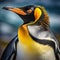 King penguin (Aptenodytes patagonicus)  Made With Generative AI illustration