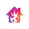 King Planet home shape concept Vector Logo Design.