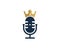 King Podcast Logo Icon Design