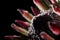 King protea exotic south african flower backlit