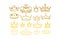 King & Queen Crown clipart set