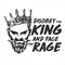 King Rage with beard and crown