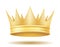 King royal golden crown vector illustration