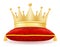 King royal golden crown vector illustration