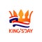 King's Day Vector Template Design Illustration