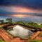 King\'s swimmig pool in Sigiriya castle