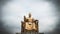 King Sejong Monument against Cloudy Sky at Gwanghwamun Square in Seoul, South Korea