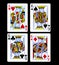 King set playing card isolated