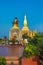 King Setthathirat statue and Pha That Luang stupa