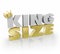 King Size 3d Words Gold Crown Large Quantity Amount