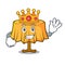 King table cloth mascot cartoon
