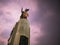 King Taksin Monument with beautiful sky in wongwianyai bangkok city Thailand