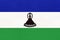 Kingdom Lesotho national fabric flag textile background. Symbol of world african country