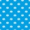 Kingdom palace pattern seamless blue