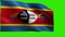 Kingdom of Swaziland, Flag of Swaziland - seamless LOOP