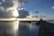 The Kingfisher Bay ferry departs Fraser Island