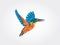 KingFisher Low Poly Icon