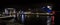 Kingston upon Hull Night landscape, river Hull, the deep