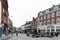 Kingston Market Place, town centre with lots of shops and stores in old buildings