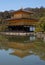 Kinkaku-ji Golden Pavilion Buddhist Temple in Kyoto in Japan with reflection