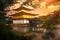 Kinkaku-ji temple ,Temple of the Golden Pavilion kyoto japan one of most popular traveling destination