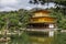 Kinkakuji golden temple in spring time, Kyoto Japan