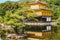 Kinkakuji Temple detail The Golden Pavilion in Kyoto, Japan